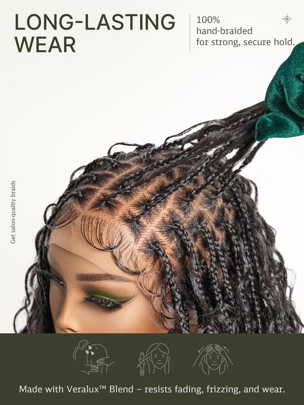 Frodio Veralux natural scalp appearance with seamless part for undetectable transition.