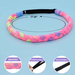 FROG SAC 4 headbands keeping hair back during yoga and sports.