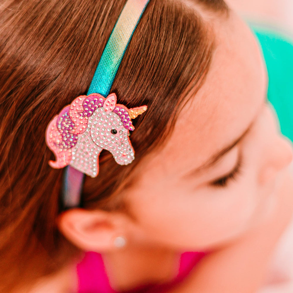 FROG SAC charm headband with bow clip offers versatile styling for school or party looks.
