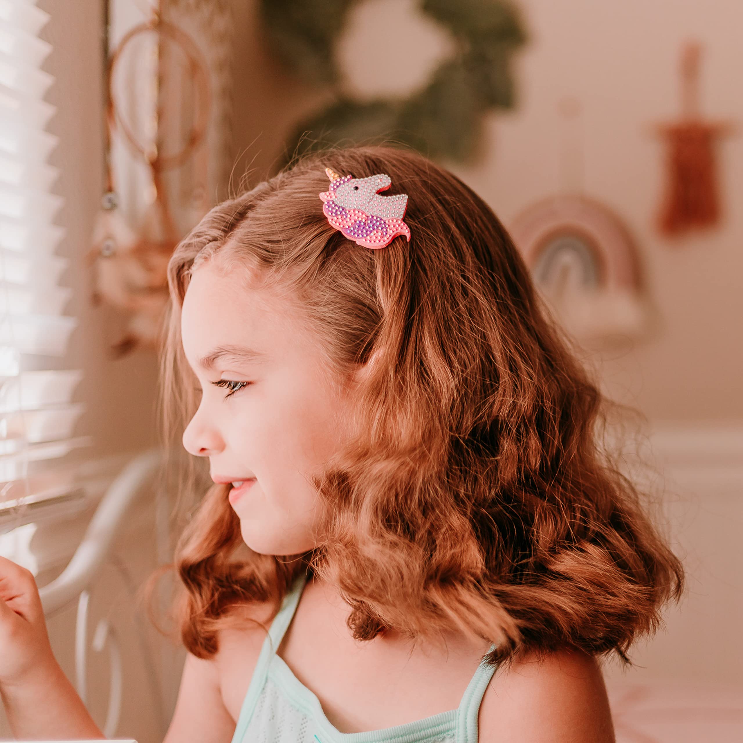FROG SAC headband butterfly clip adds sparkle while keeping hair tidy during activities.
