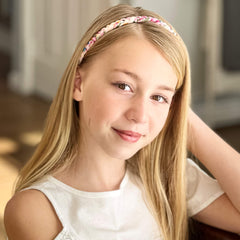 FROG SAC floral braided headbands soft-stretch-cotton for gentle daily comfort