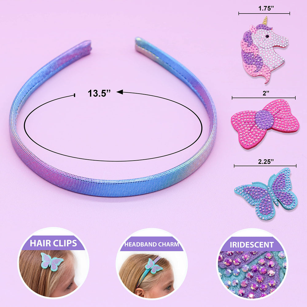FROG SAC mermaid-fabric headband adds shimmer to everyday outfits and events.