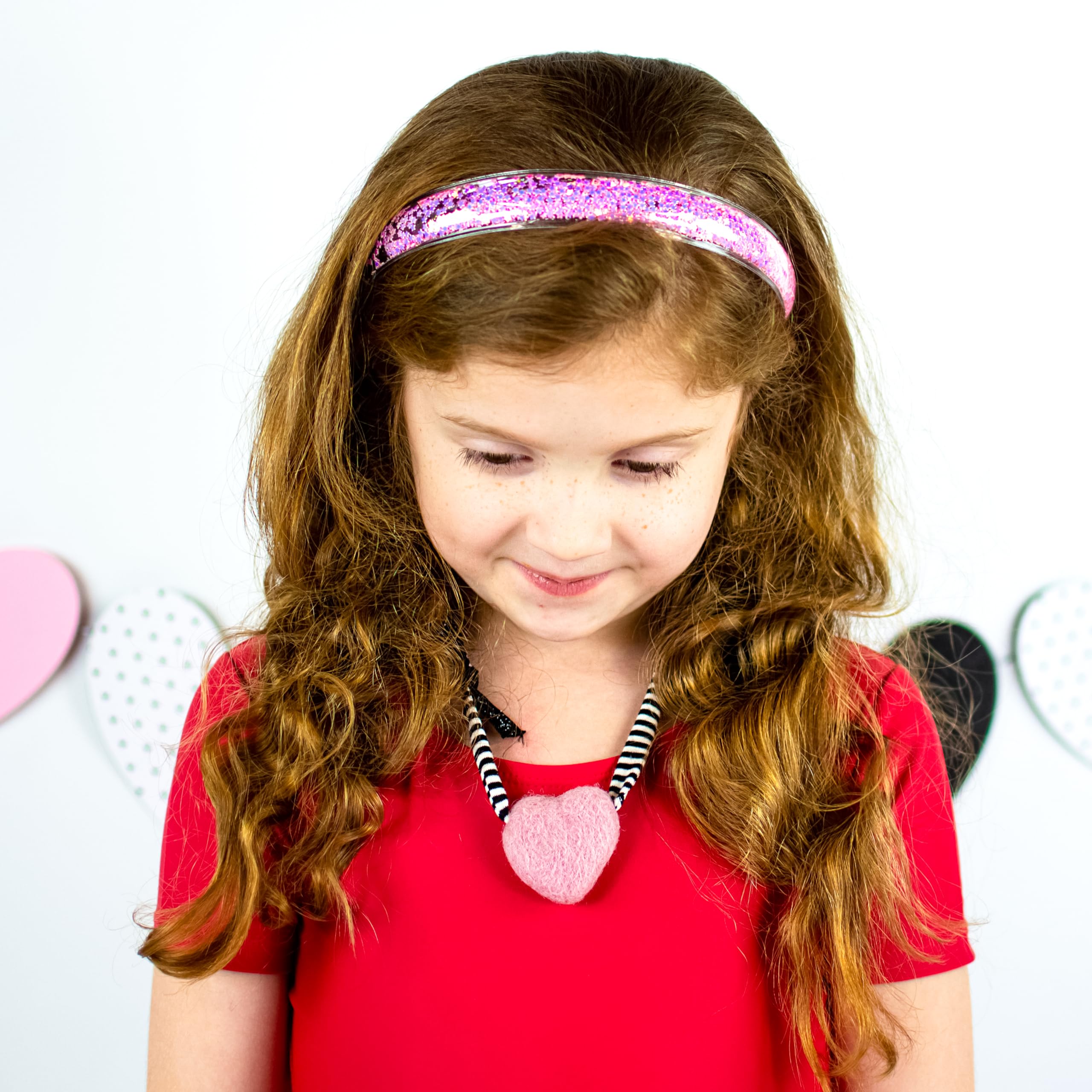 FROG SAC purple glitter headband with comb teeth supports active kids