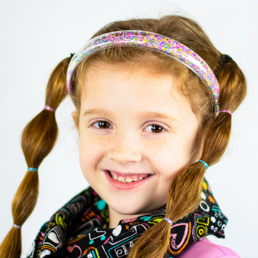 FROG SAC sparkly glitter stars headband helps girls feel confident