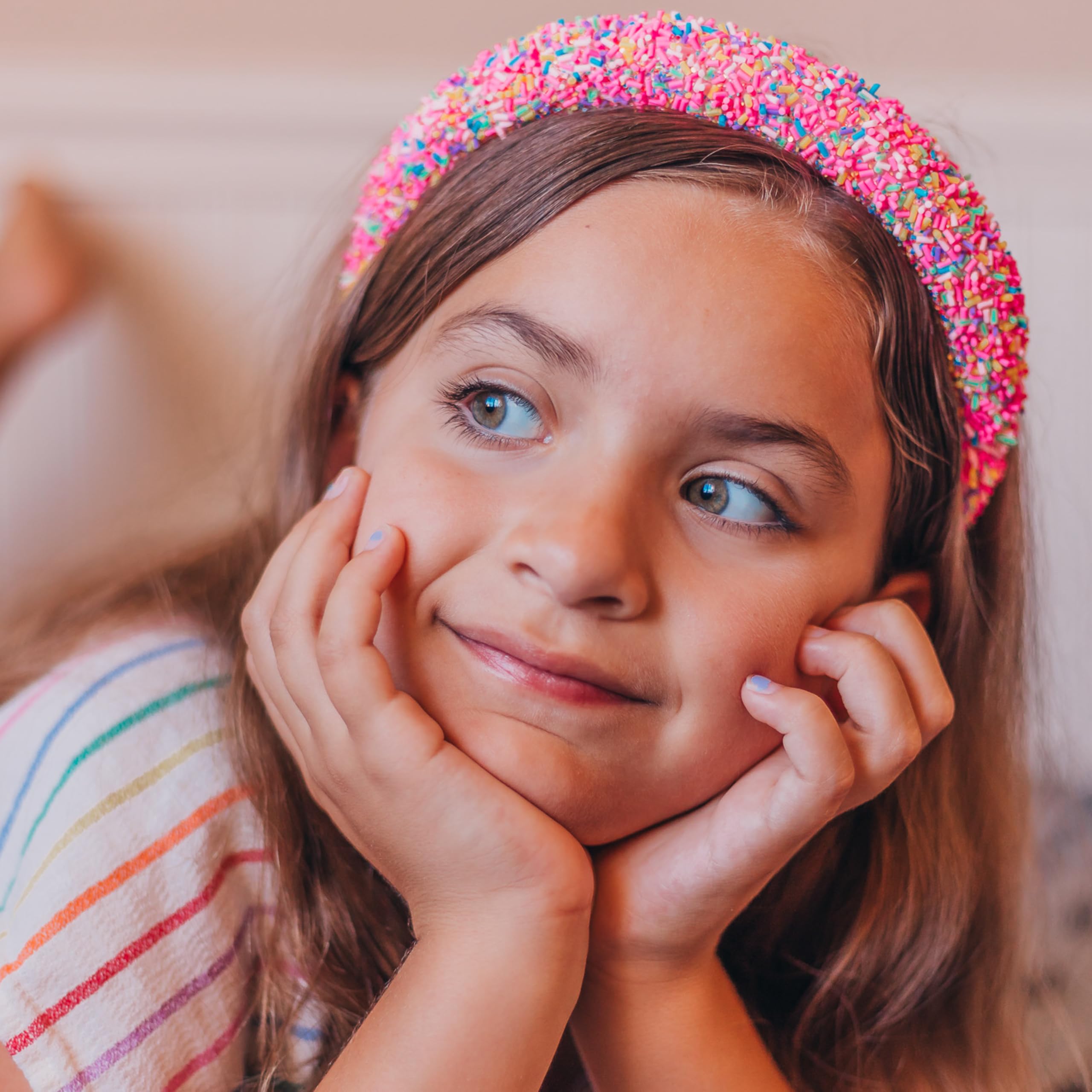 FROG SAC soft non-slip backing headband is kid-friendly and comfy