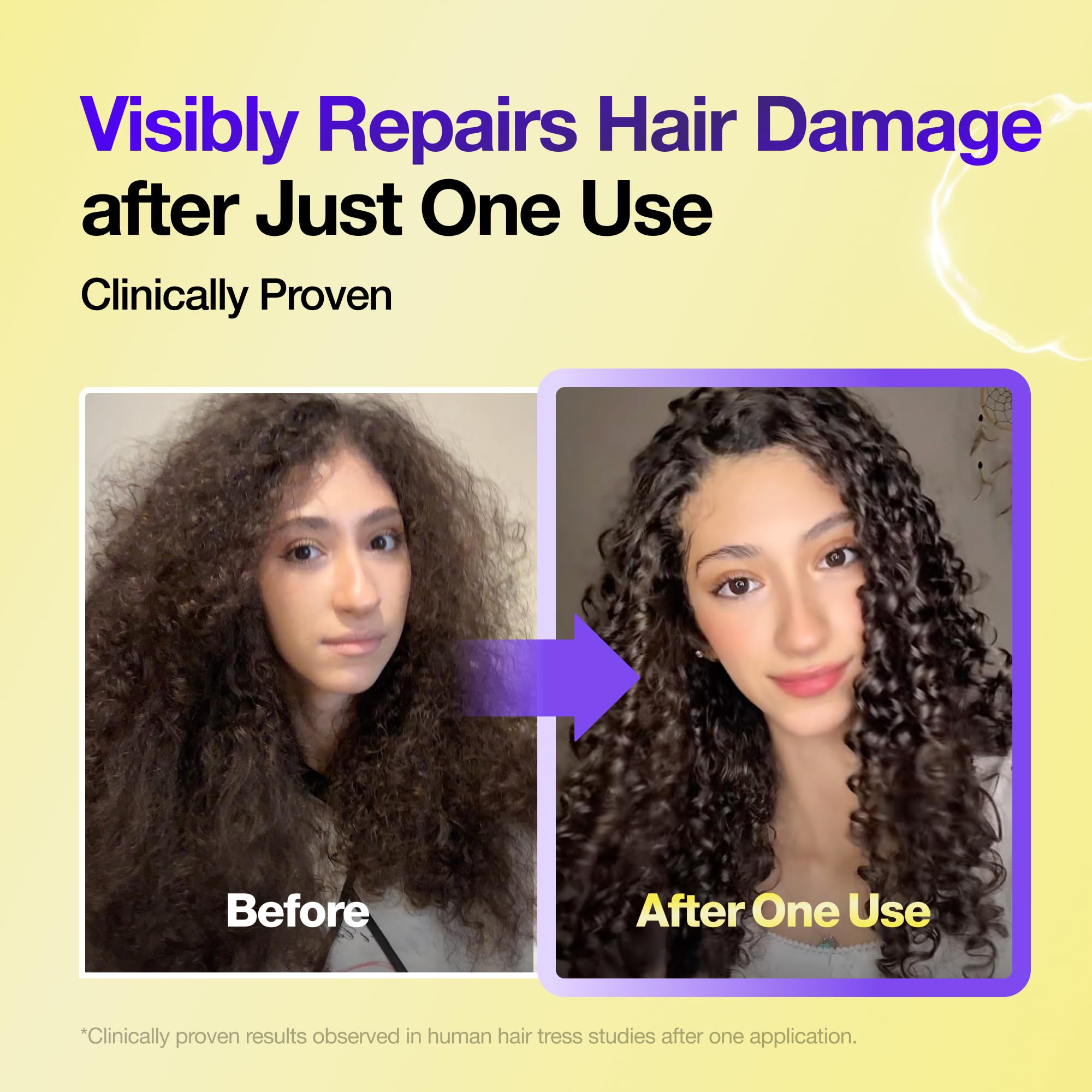 FROMLABS hair shows glossy finish after treatment.