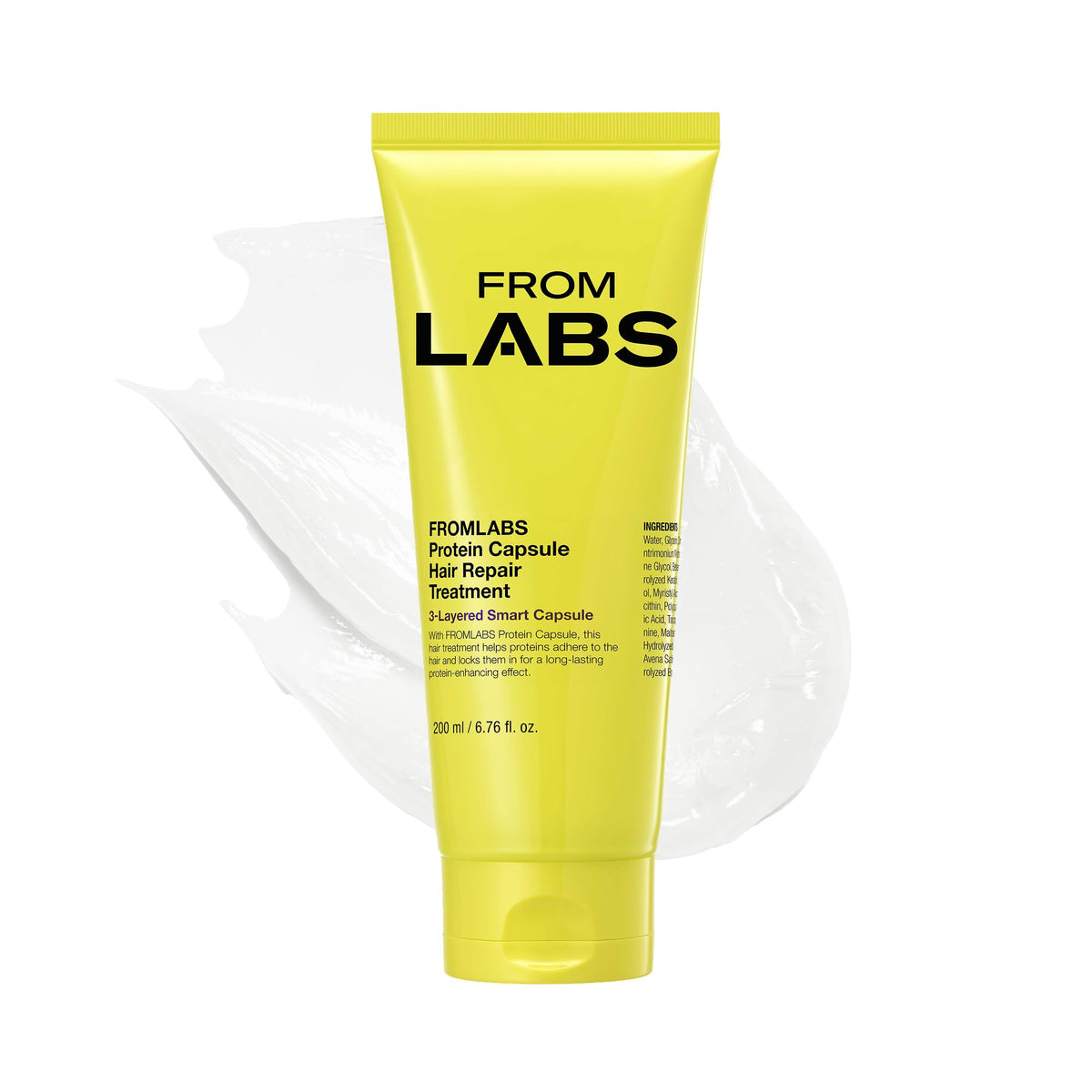 FROMLABS Protein Capsule Hair Repair bottle showing quick 3-minute repair for damaged hair.