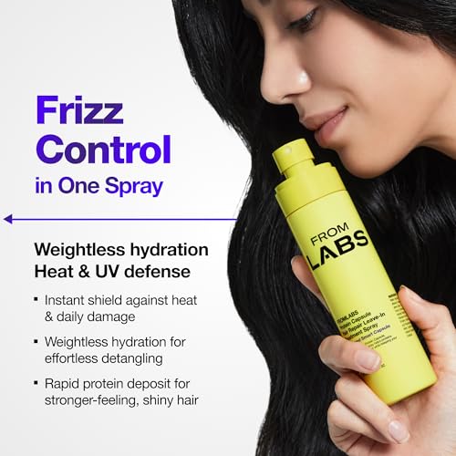 FROMLABS Heat shield barrier protects hair against styling heat.