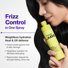 FROMLABS Heat shield barrier protects hair against styling heat.
