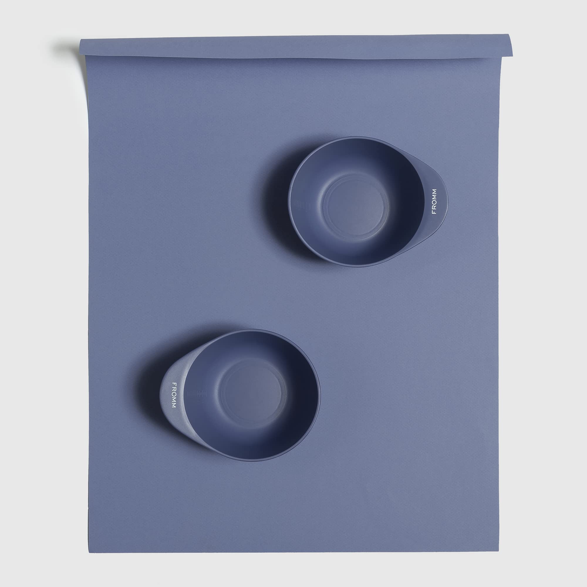 Fromm bowl features stain-resistant matte finish for quick cleanups.