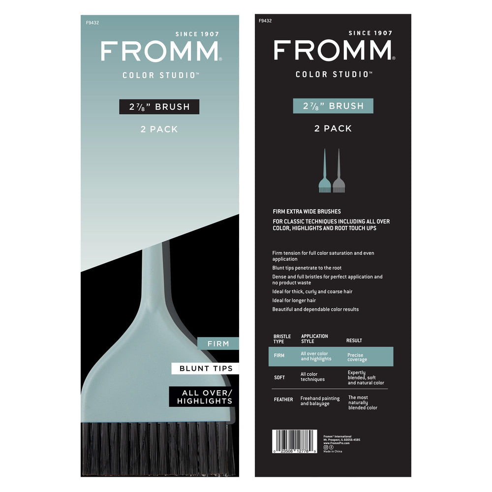 Fromm Color Studio brushes ideal for thick curly hair use-case