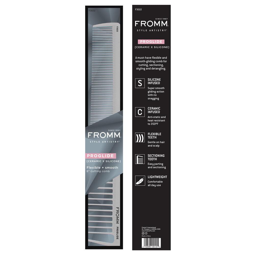 Fromm F3022 ProGlide sectioning tooth enables quick parting for crisp sections.