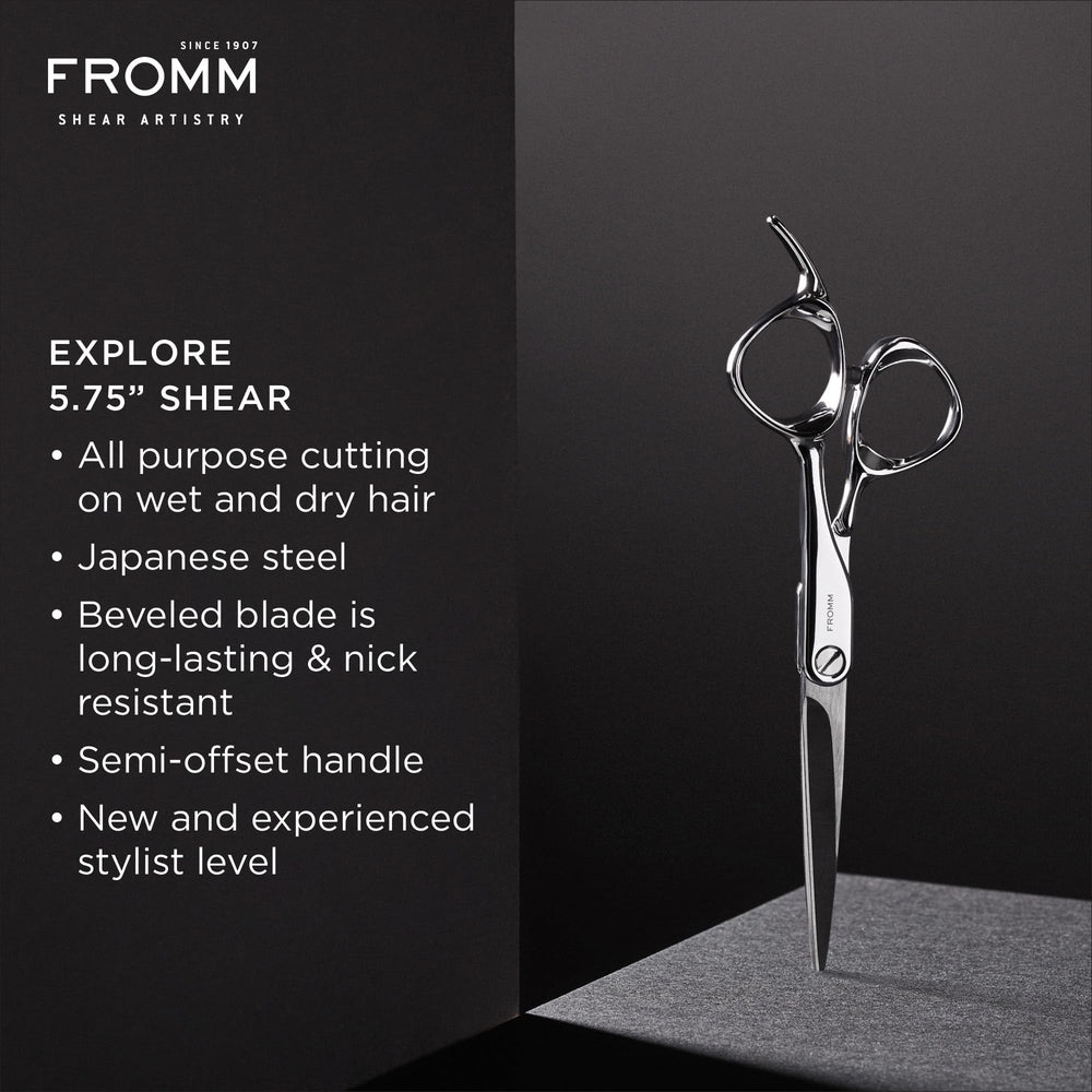 Fromm Explore ice-tempered Japanese steel close-up indicating durable construction