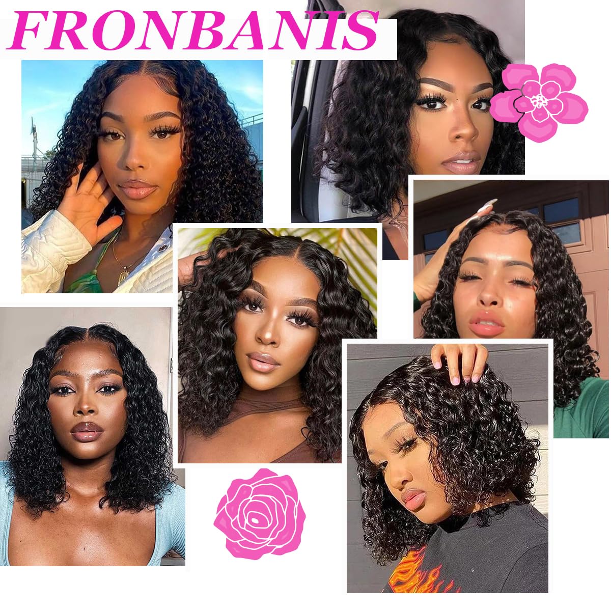 Fronbanis package contents: headband, wig cap, eyelashes included