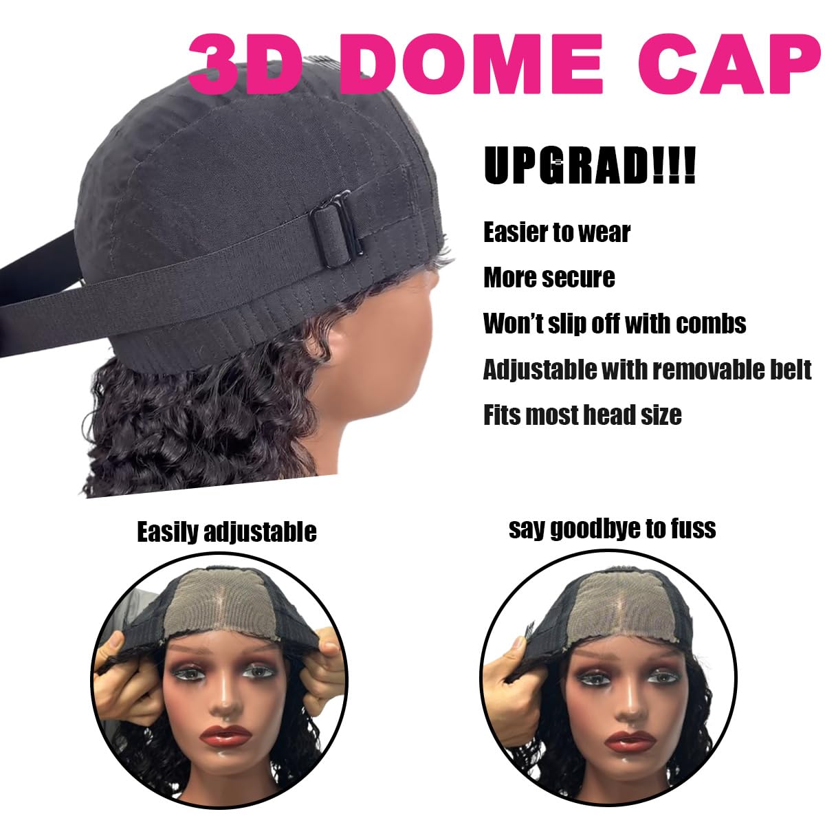 Fronbanis lace front wig shown as summer-ready versatile style