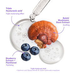 FRUDIA panthenol and triple hyaluronic acid close-up signals deep hydration.