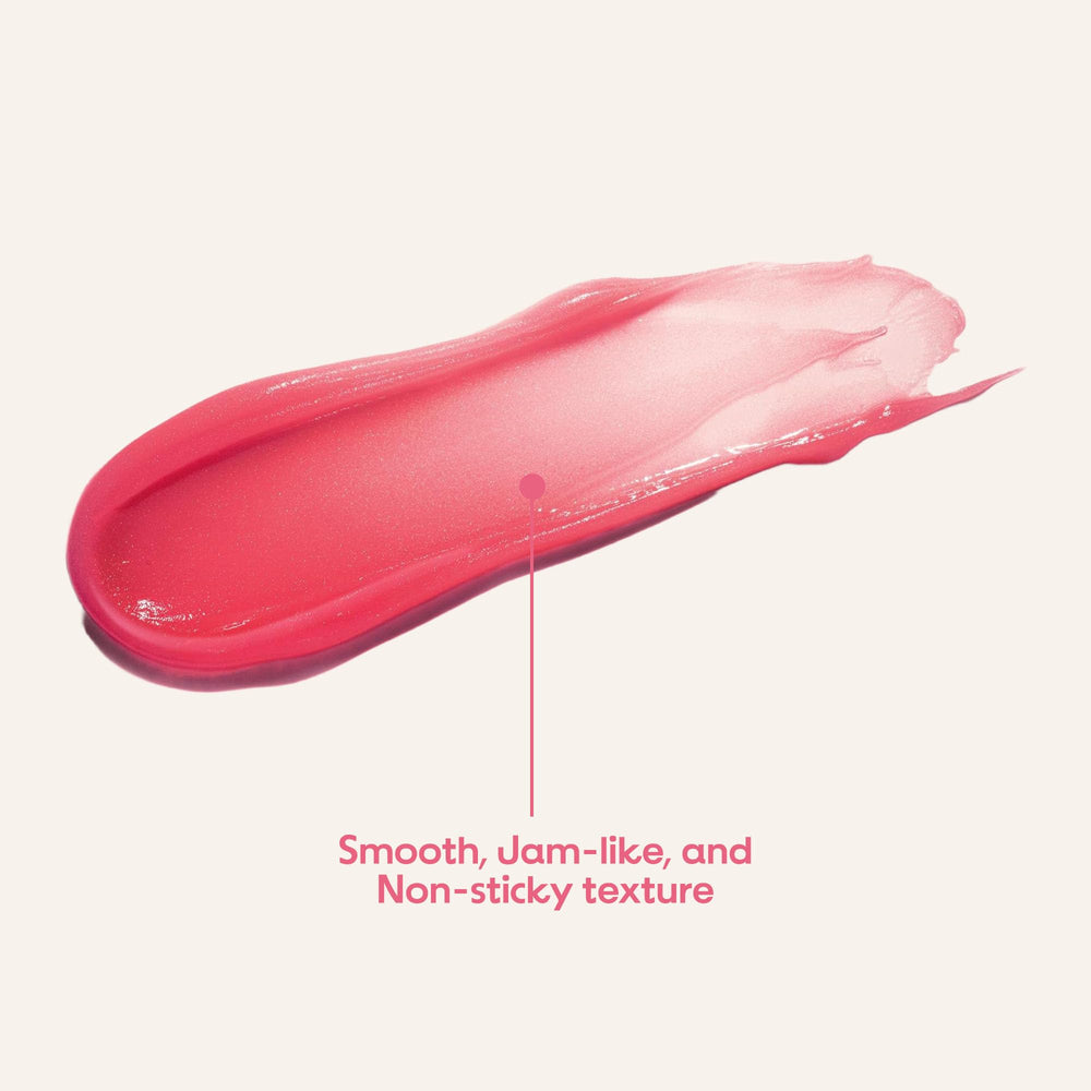 FRUDIA Pomegranate Honey Lip Balm ingredient imagery with pomegranate extract for vitality