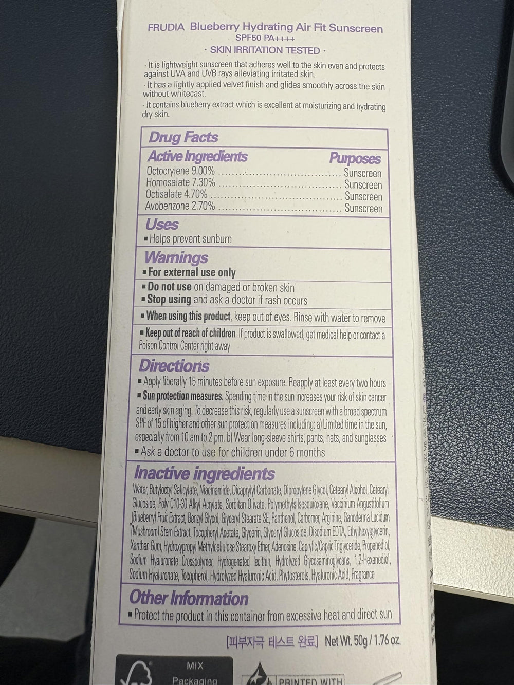 FRUDIA RVITA WDS technology graphic explains nutrient preservation from fruit extracts.