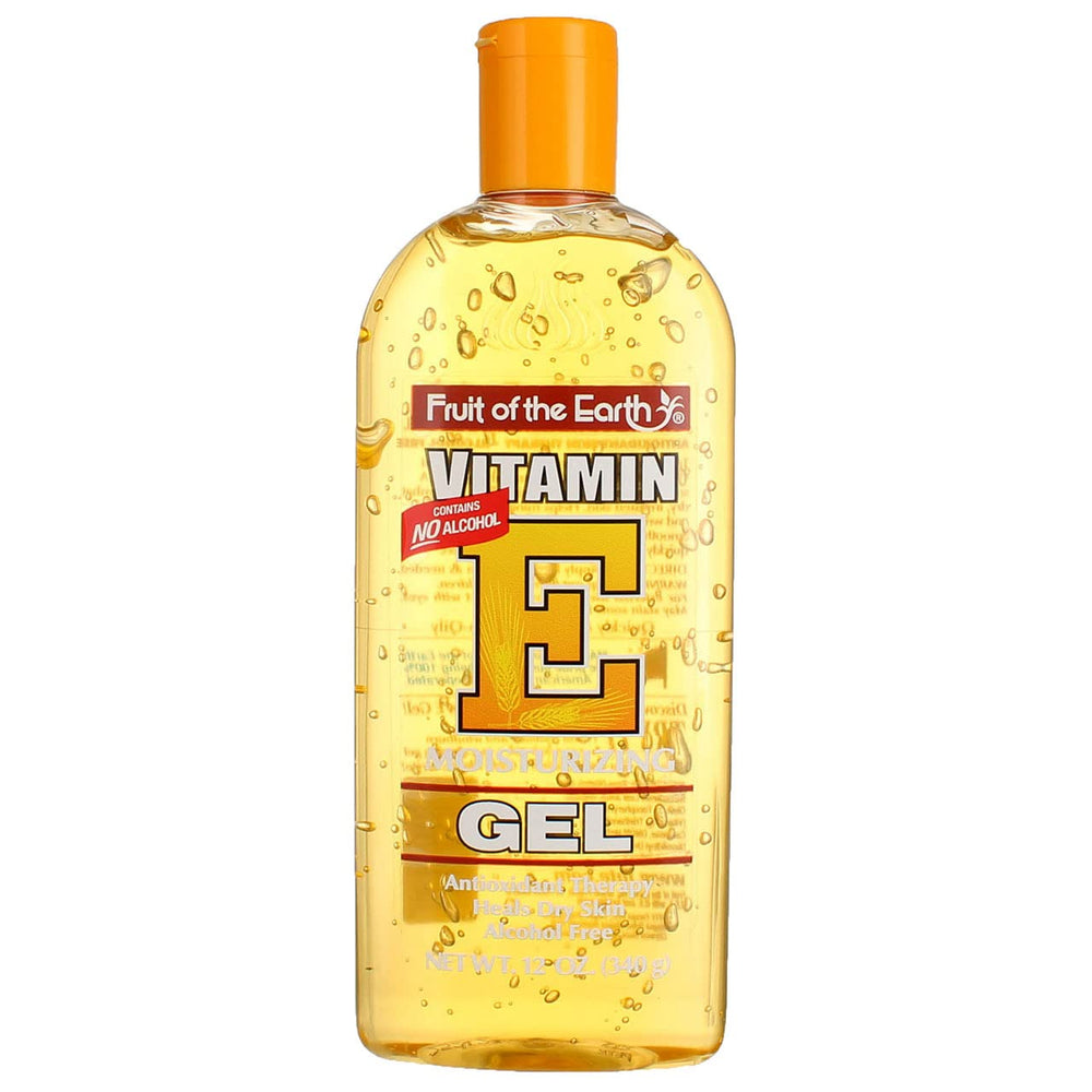 Fruit of the Earth Vitamin E Aloe Vera Gel on sunburn area for soothing comfort
