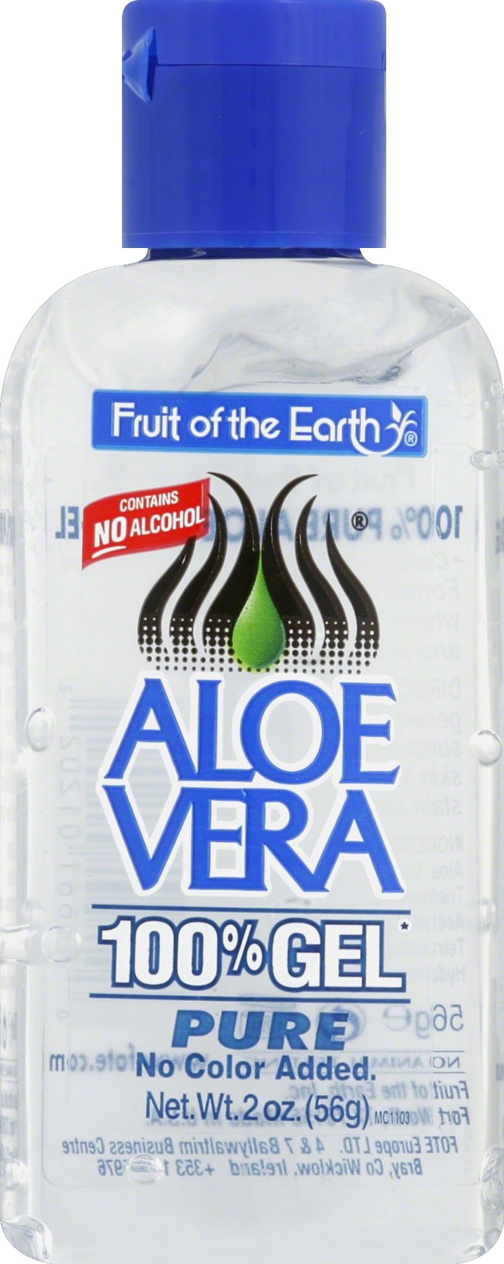 Fruta de la Tierra gel de aloe vera para hidratación rápida y uso diario.