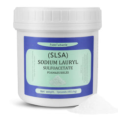 FSbbTaibanle SLSA powder bottle front for gentle bath bombs and spa-like baths.