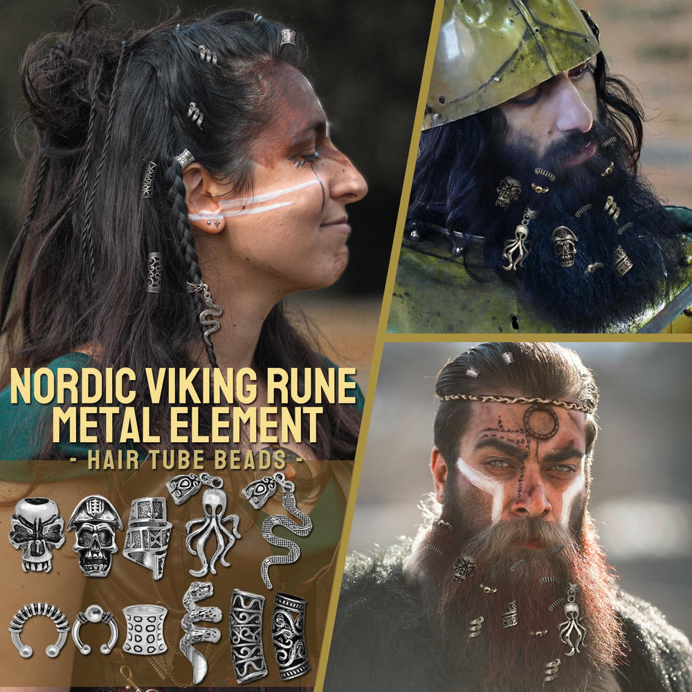 Fscwlmon Viking braid metal clips 104 mixed styles provide secure braid accents.