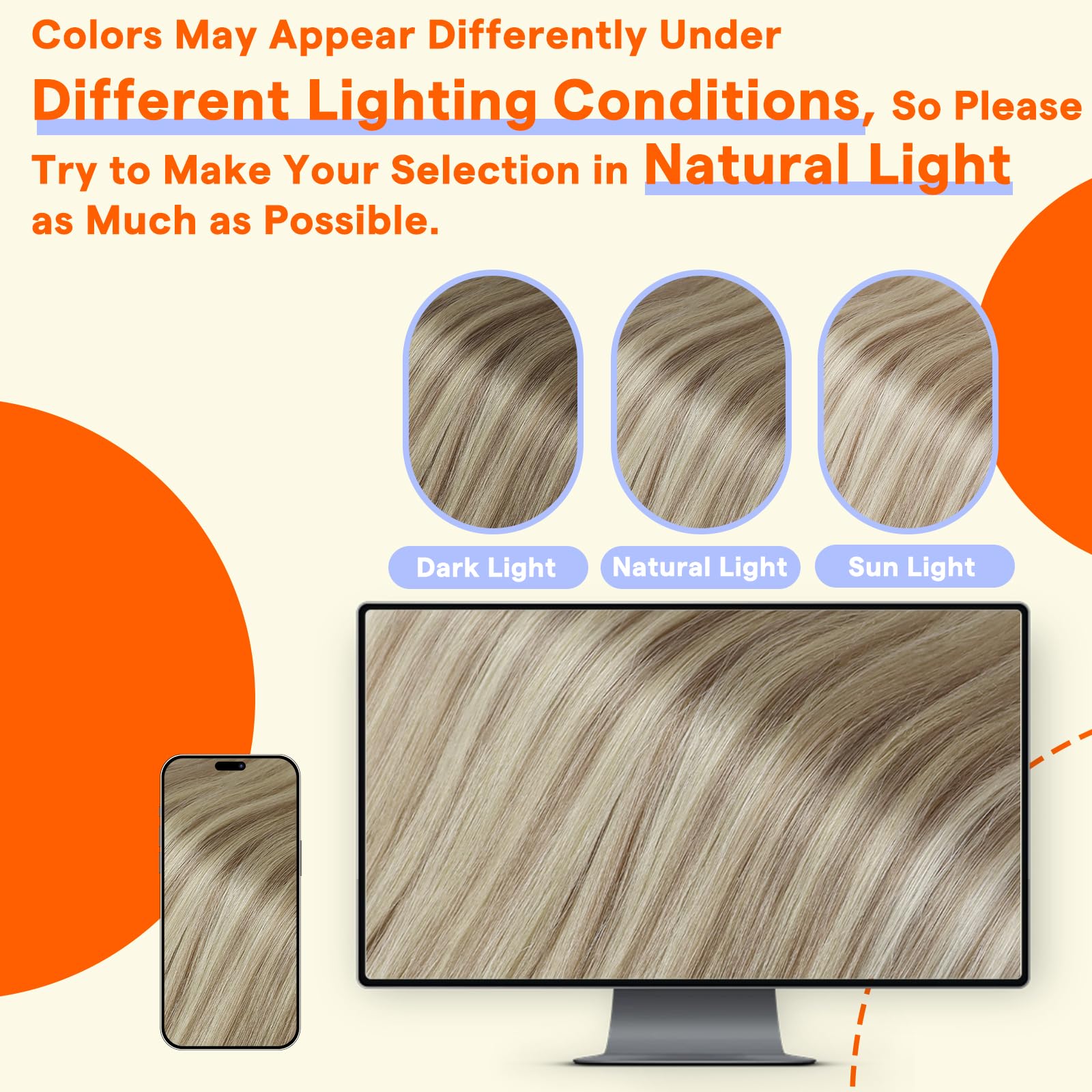 Fshine Full Shine seamless-blend closeup illustrating flat lay against scalp