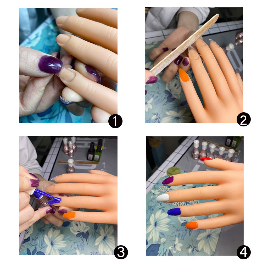 FU SHEN Practice Hand desktop-friendly design supports efficient nail art practice.