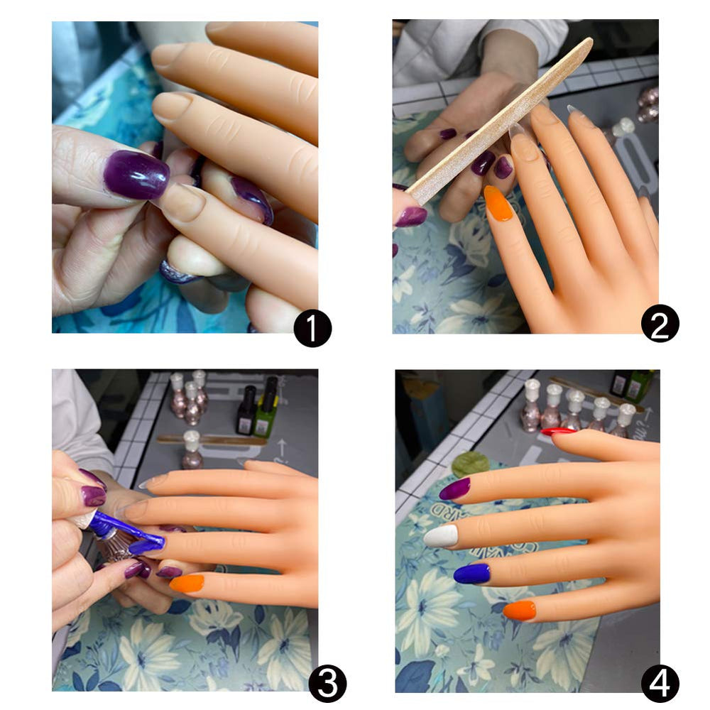 FU SHEN Practice Hand desktop-friendly design supports efficient nail art practice.