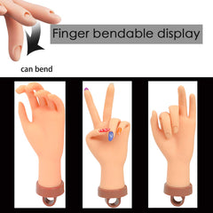 FU SHEN Practice Hand soft rubber material close-up highlights comfortable reusable use.