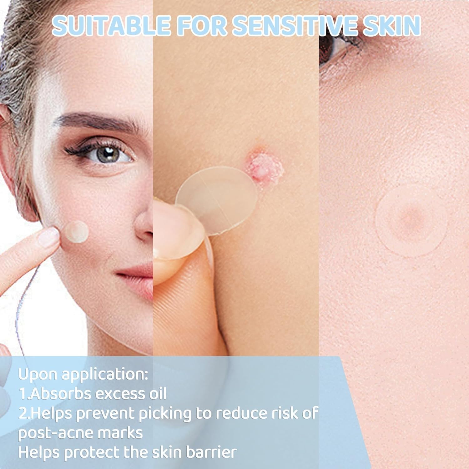 FUANKANG close up of patch application demonstrates easy one hand use