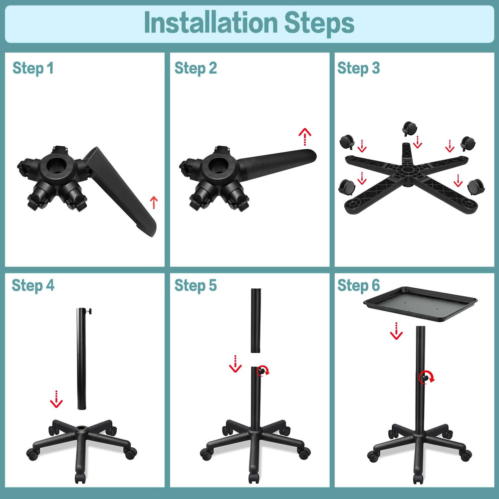 Fuehomue salon tray assembly-disassembly: quick setup and teardown for flexible workflows