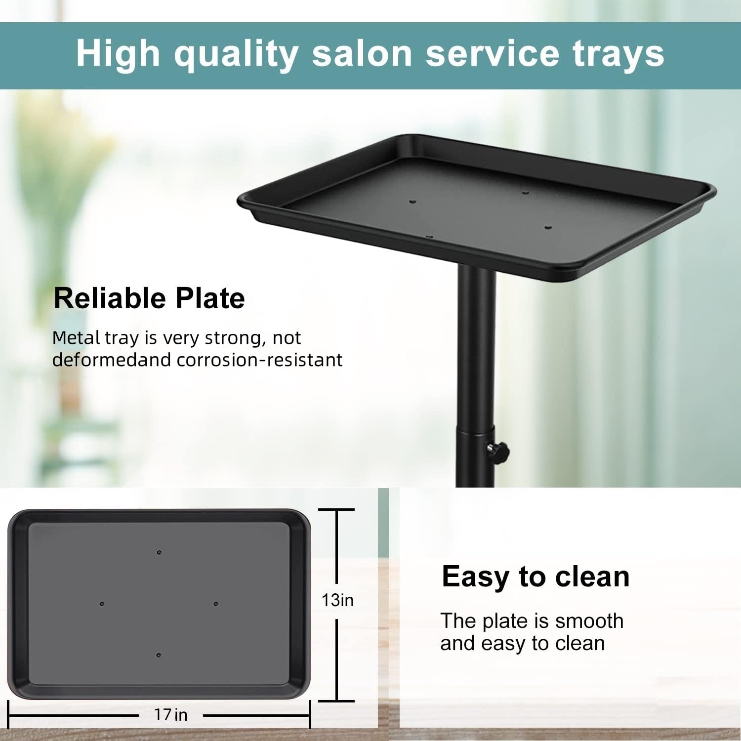 Fuehomue salon tray height adjustable: ergonomic range 22–38 inches for comfort