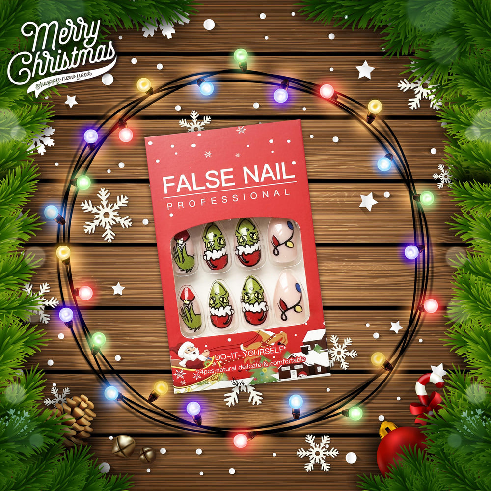 FUKIDOG 24-piece box for easy at-home holiday manicure.