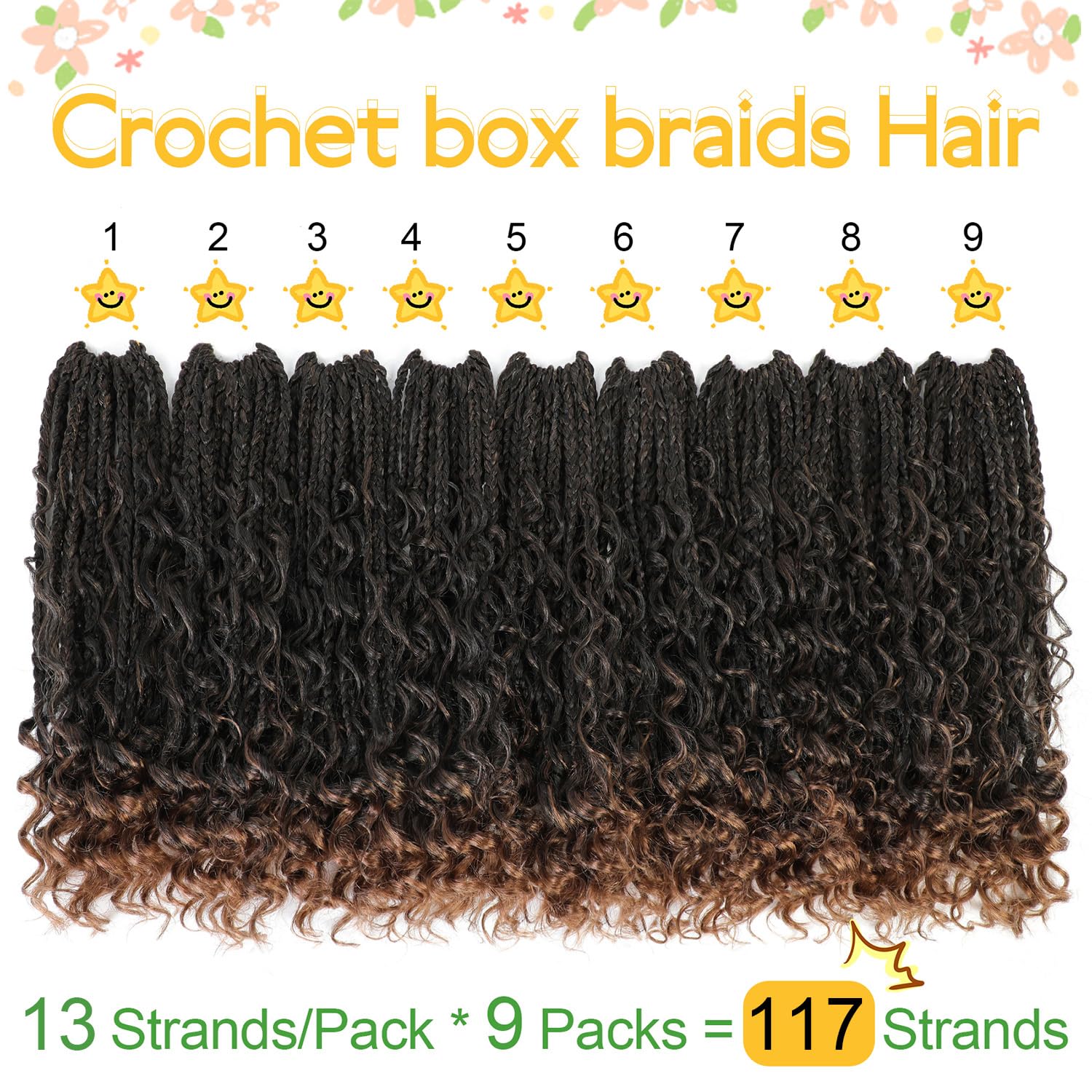 Fulcrum Goddess Box Braids are pre-looped for easy installation.
