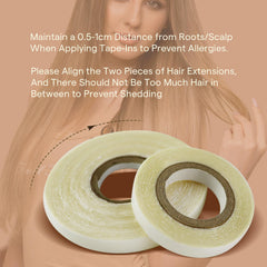 Full Shine 5/16inch tape roll highlights transparent, nearly invisible seam.
