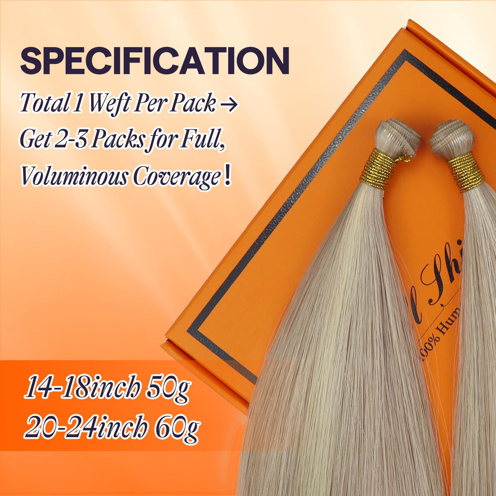Full Shine bleach blonde bundles straight image highlights vibrant color and smooth texture