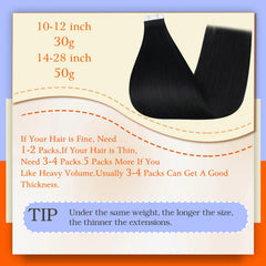 Full Shine tape-in extension strip close-up with strong invisible bond.