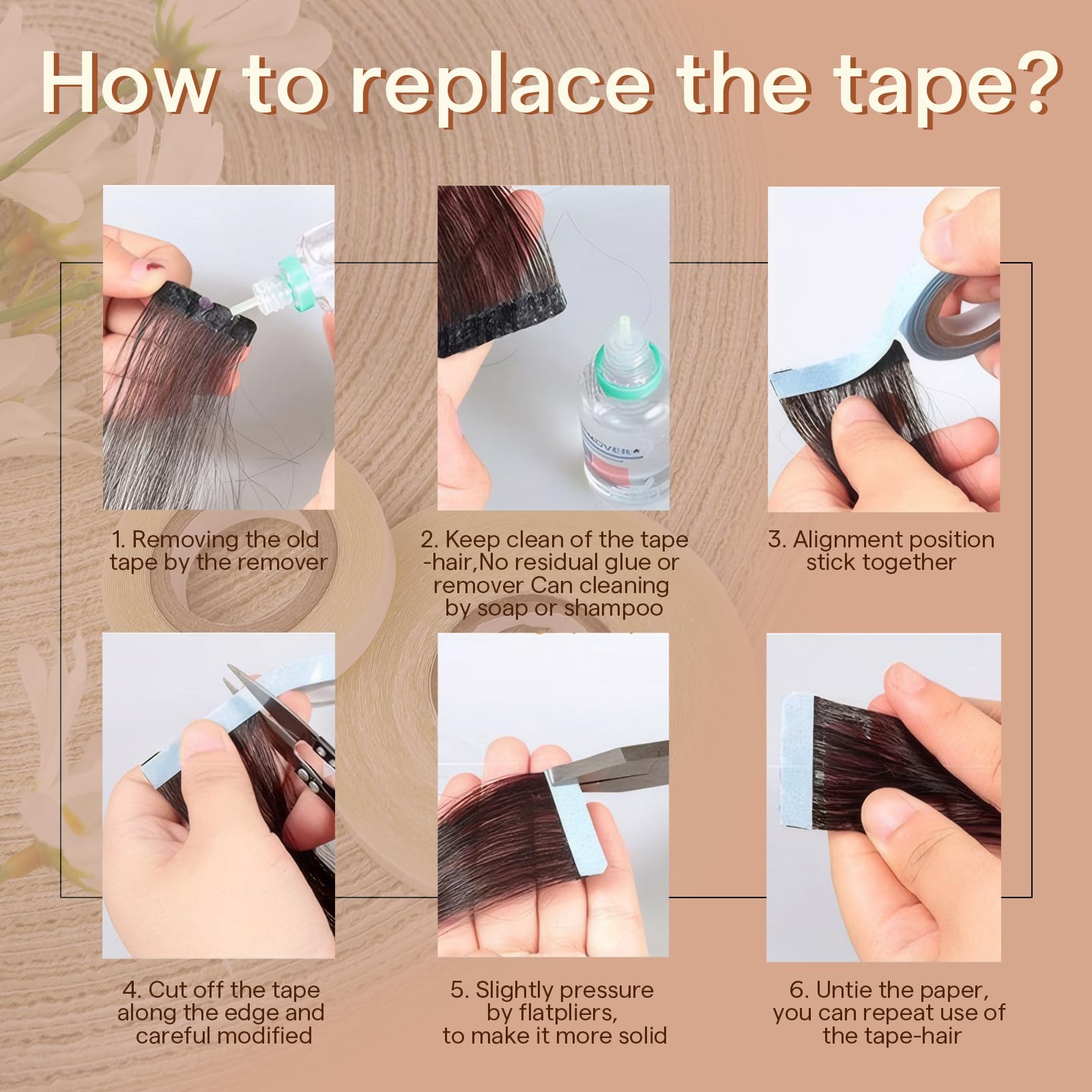 Full Shine replacement tape pack with 12 yards for versatile styling.