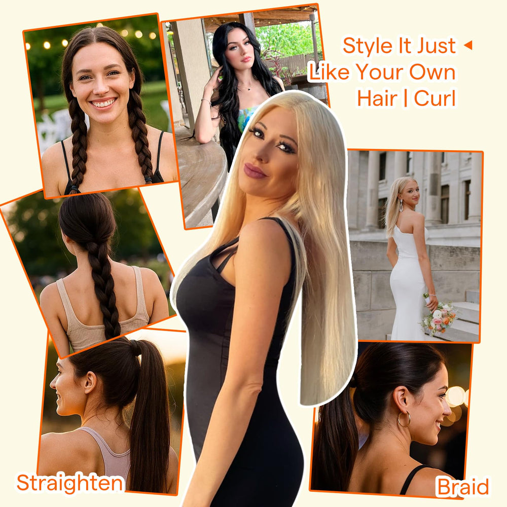 Full Shine sew-in installation explainer shows professional application benefits.