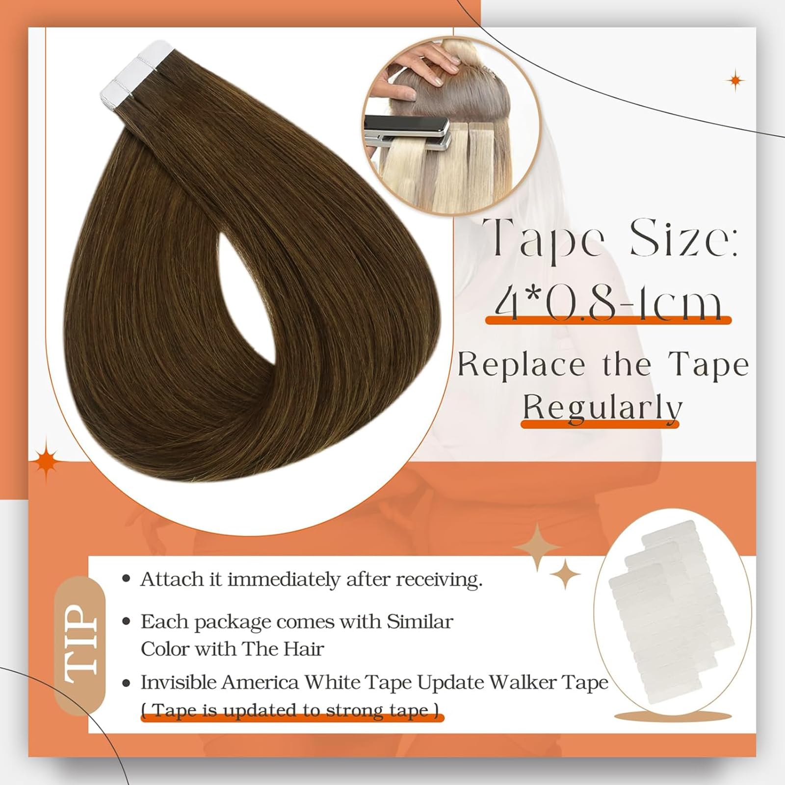 Full Shine application step illustrates the sandwich method for quick styling without heat.