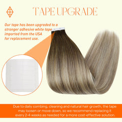 Full Shine balayage dark brown close-up showing seamless color integration.