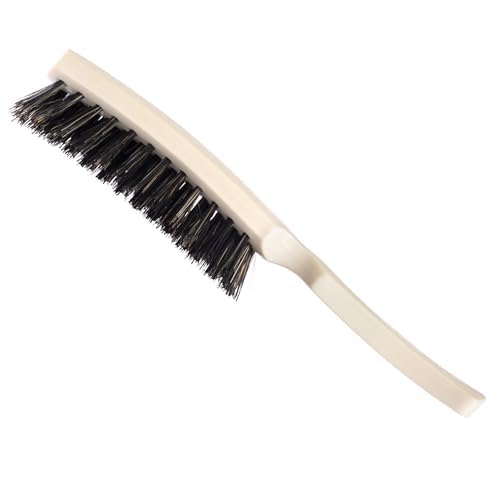 Fuller Brush Lustre daily-use scenario on morning routine with silky, healthy-looking hair