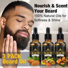 FULLLIGHT TECH beard balm tube offering softening and shine for facial hair.