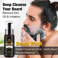 FULLLIGHT TECH beard wash bottle for gentle beard cleansing in daily care.