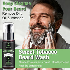 FullLIGHT TECH Coffee beard oil bottle energizing morning grooming routine