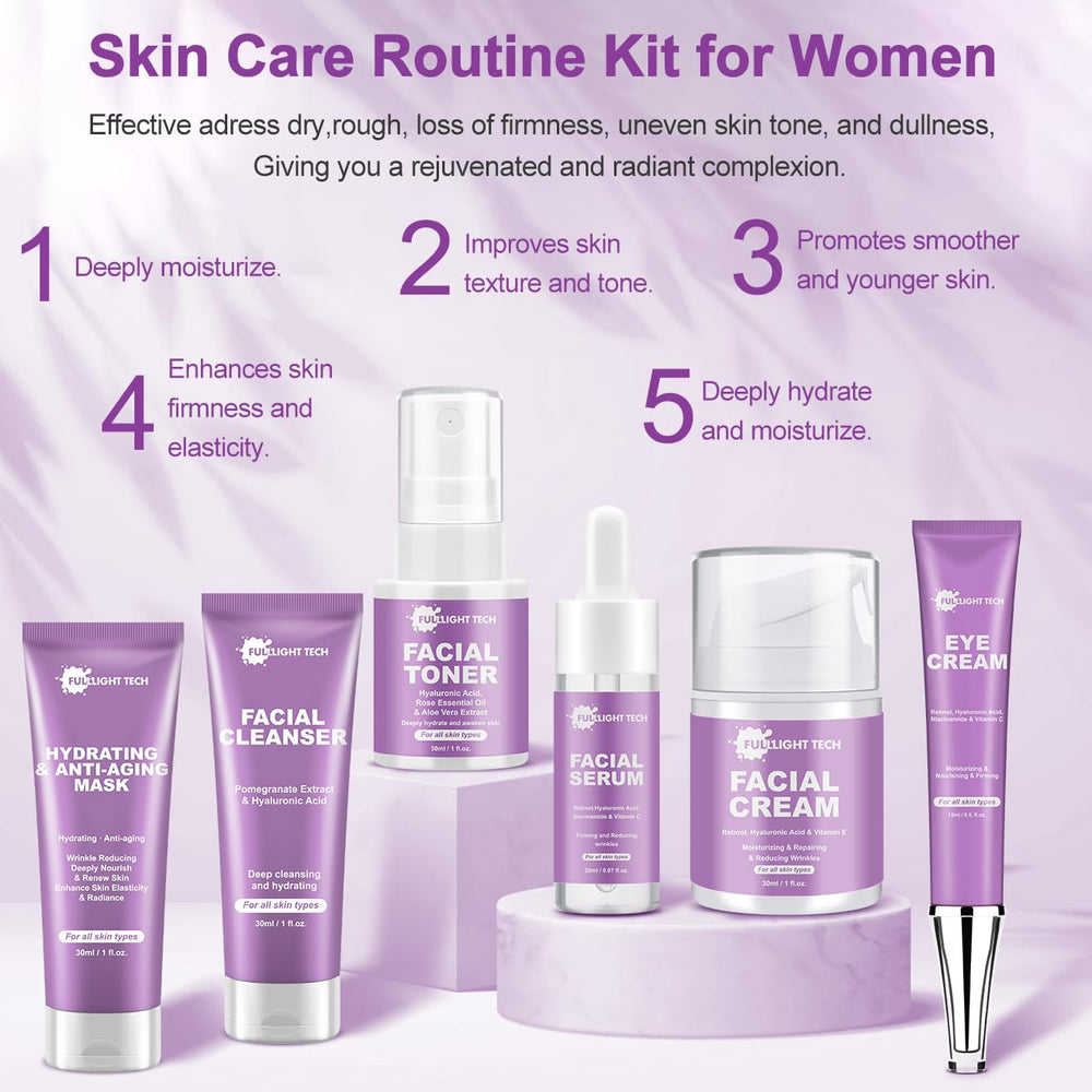 FULLLIGHT TECH facial cream tube delivers moisture and smoother texture.