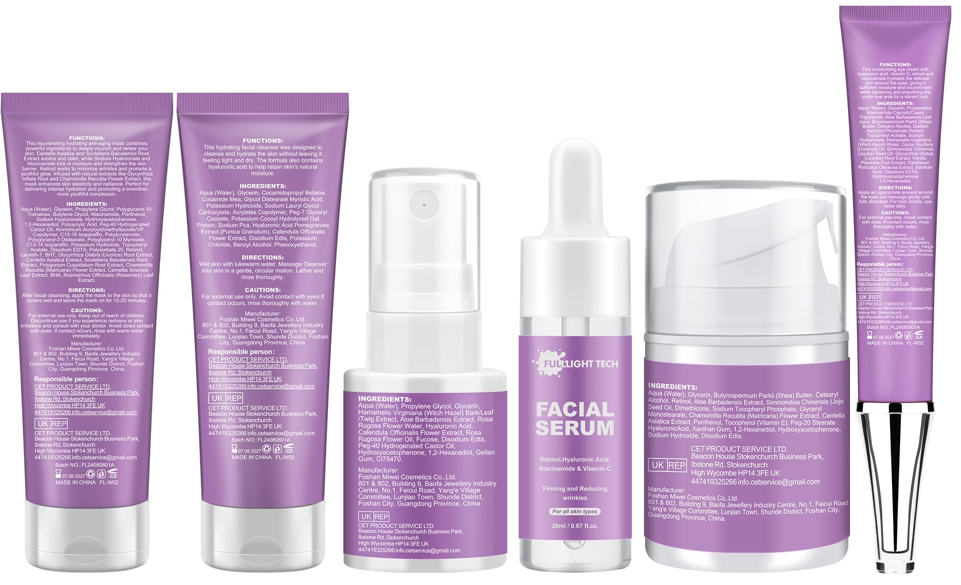 FULLLIGHT TECH gift box presents a thoughtful, ready-to-gift skincare set.