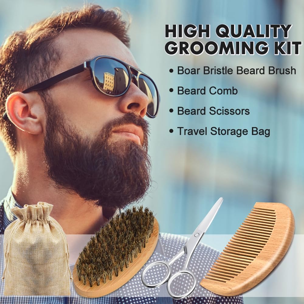 FULLLIGHT TECH stainless steel scissors for clean trims and shaping of beards.