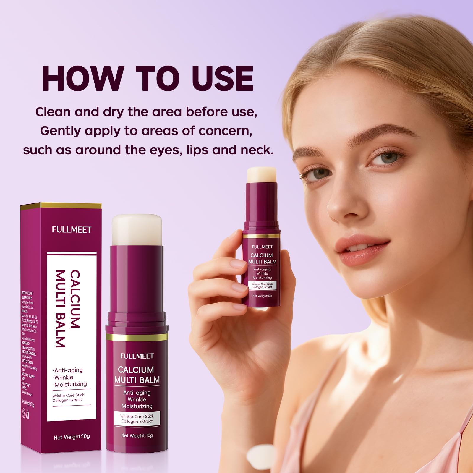 FullMeet balm eye-contour application with gentle hydration